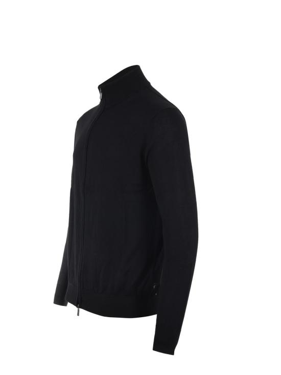 24FW 엠포리오 아르마니 집업 니트 8N1MUZ1MJXZ 0999 Black - EMPORIO ARMANI