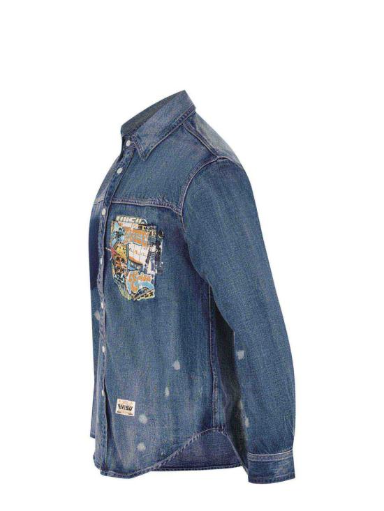 24FW 에비수 긴팔 셔츠 DL8027INDIGO Navy - EVISU