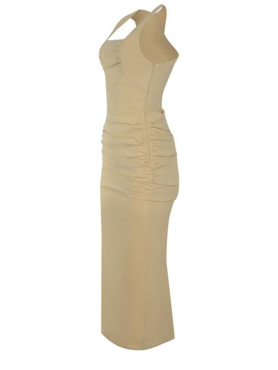 25SS 핑코 원피스 104827 A0IMC23 GIALLO CHIARO - PINKO