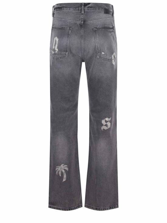 24FW 팜앤젤스 데님 팬츠 PMYA041F24DEN0011010 GREY - PALM ANGELS