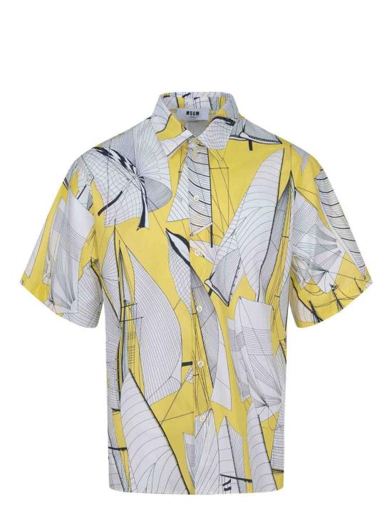 25SS 엠에스지엠 반팔 셔츠 3840ME12257050 06 WHITE