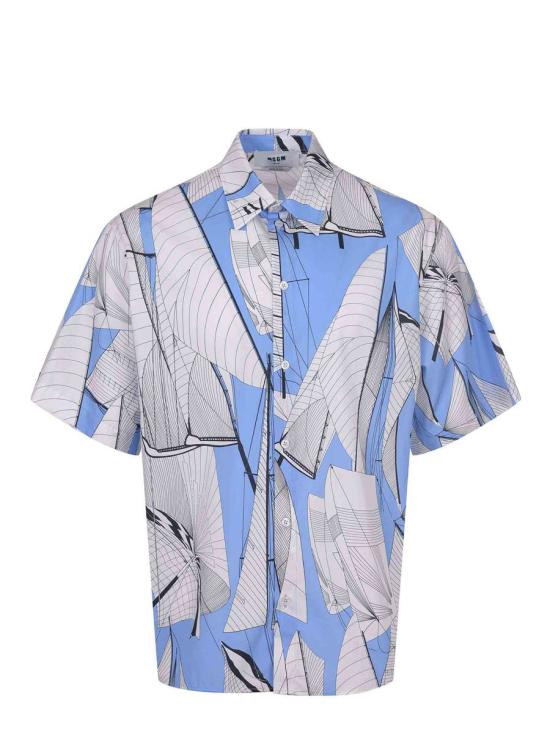 25SS 엠에스지엠 반팔 셔츠 3840ME12257050 84 WHITE