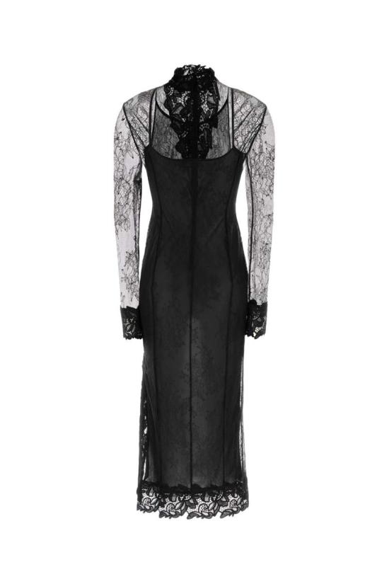 25FW 블루마린 롱 원피스 4A379A N0990 Black - BLUMARINE