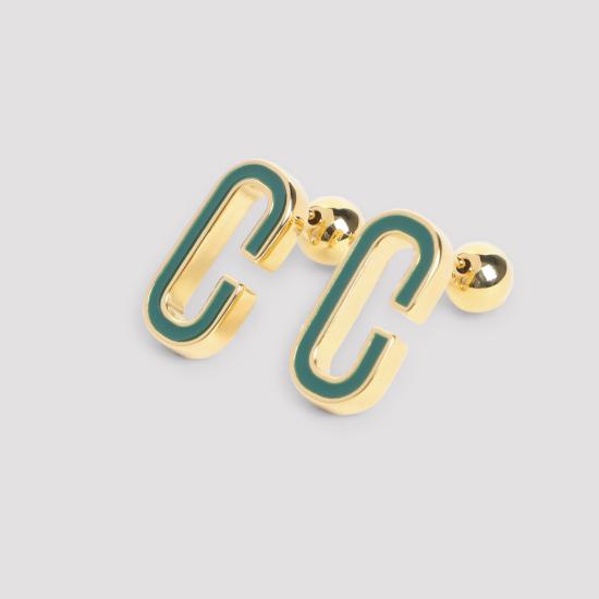 25FW 카사블랑카 이어링 AAW25JW31901 GREEN GOLD - CASABLANCA