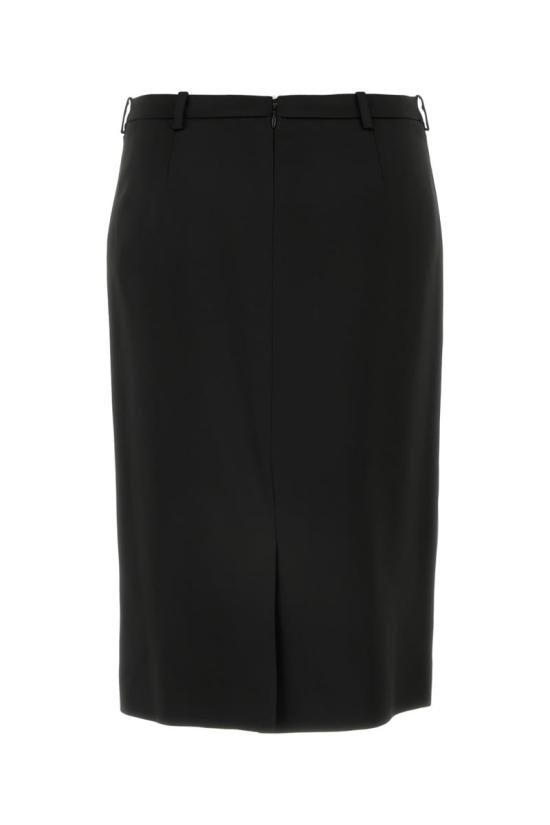 24FW 발렌시아가 미디 스커트 808789TRO56 1000 Black - BALENCIAGA