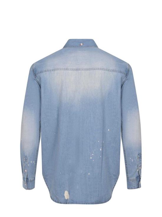 25SS 에비수 긴팔 셔츠 2ESHTM5DL1141DENIM Blue - EVISU