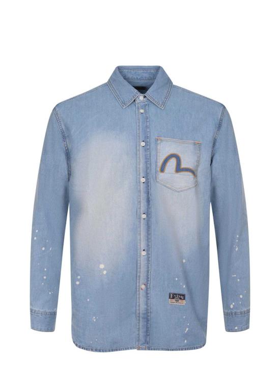 25SS 에비수 긴팔 셔츠 2ESHTM5DL1141DENIM Blue