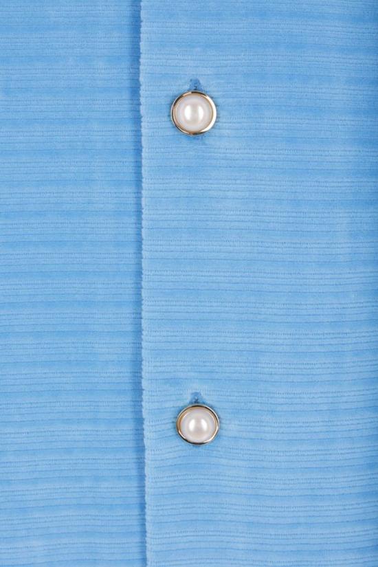 25FW 카사블랑카 반팔 셔츠 MPF25JTP38401 BLUE - CASABLANCA