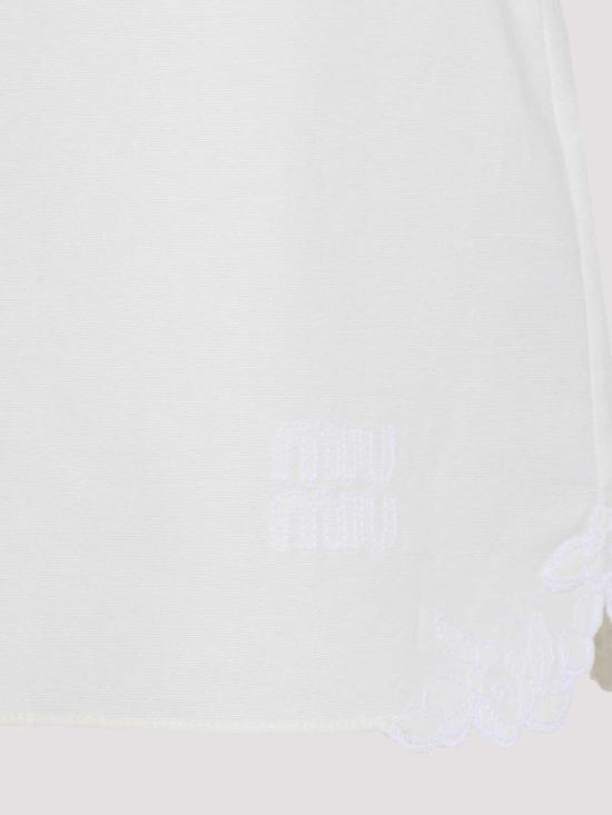 25FW 미우미우 숏 스커트 MG2472SOOO17LVF0304 Cream - MIU MIU