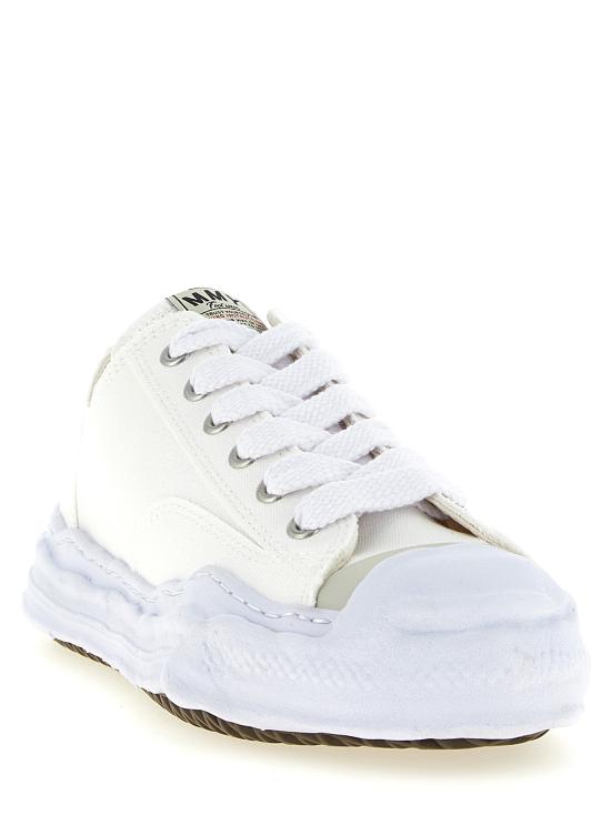 26FW 메종 미하라 야스히로 행크 OG 솔 캔버스 로우탑 A05FW702WHITE White - MAISON MIHARA YASUHIRO