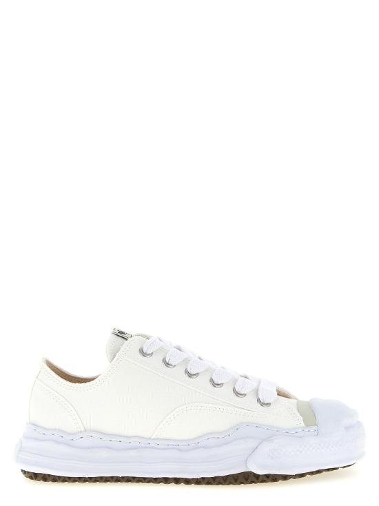 26FW 메종 미하라 야스히로 행크 OG 솔 캔버스 로우탑 A05FW702WHITE White