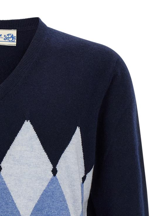 25FW 발렌타인 스웨터 B2P00112KA893523 Blue - BALLANTYNE