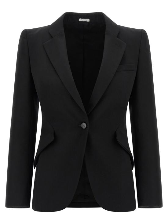 25FW 알렉산더 맥퀸 수트 세트 847014QJAAC1000 Black