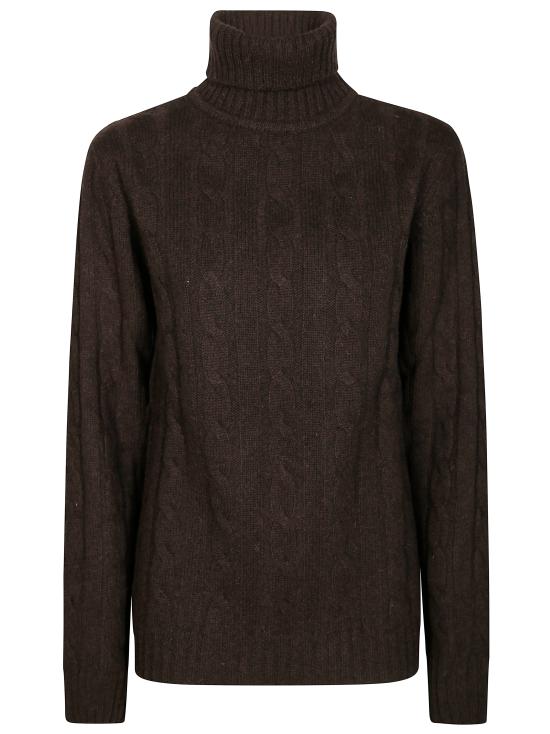 25FW 다니엘피에솔리 터틀넥 DF0076 38 MARRONE
