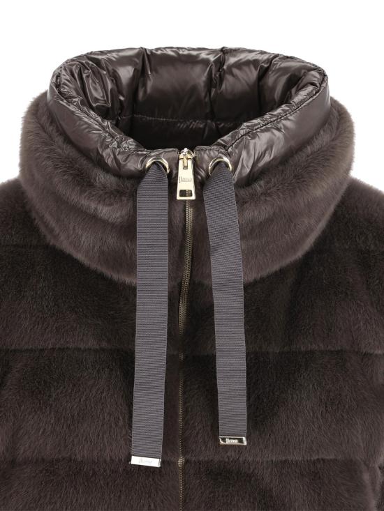 25FW 에르노 레이디 얼터너티브 퍼 & 울트라라이트 나일론 베스트 PI002123D 12630 9480 ANTRACITE - HERNO