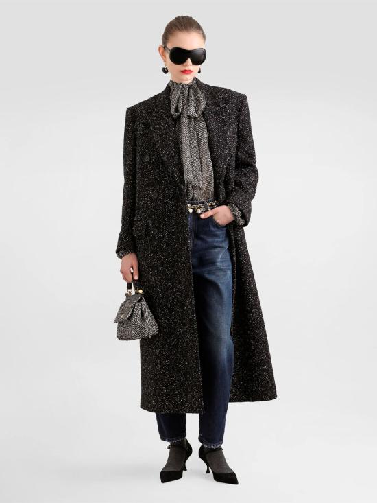 25FW 돌체앤가바나 셔츠 F5R62T IS1ZN HH5QS CHEVRON BIANCO NERO - DOLCE & GABBANA