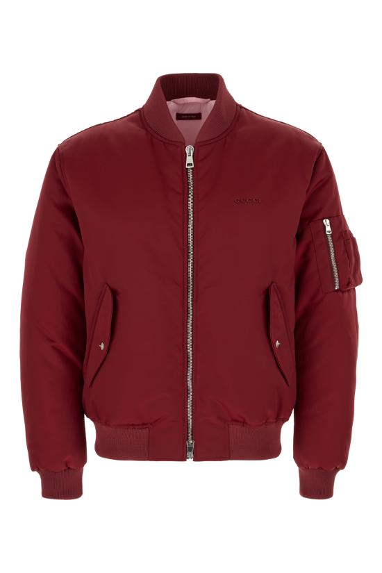 25FW 구찌 자수 봄버 자켓  823418ZAADM 6052 ROSSO ANCORA