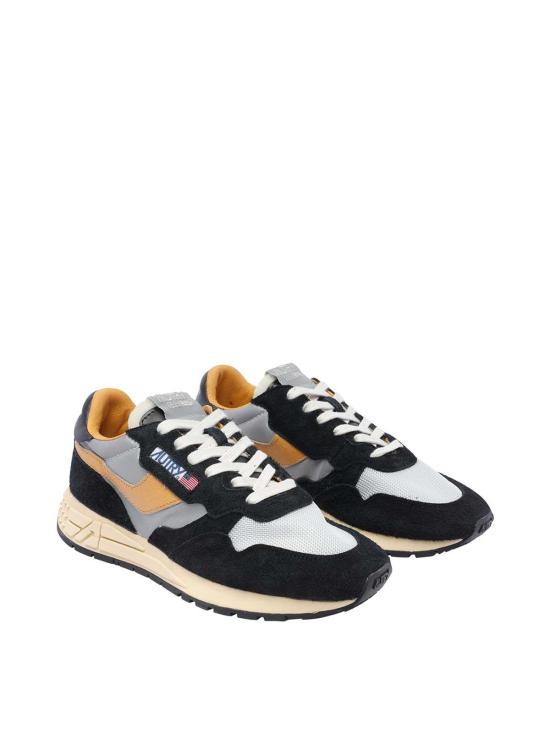 26SS 오트리 릴윈드 로우 나일론 스웨이드 스니커즈 WWLMRL05 Black - AUTRY