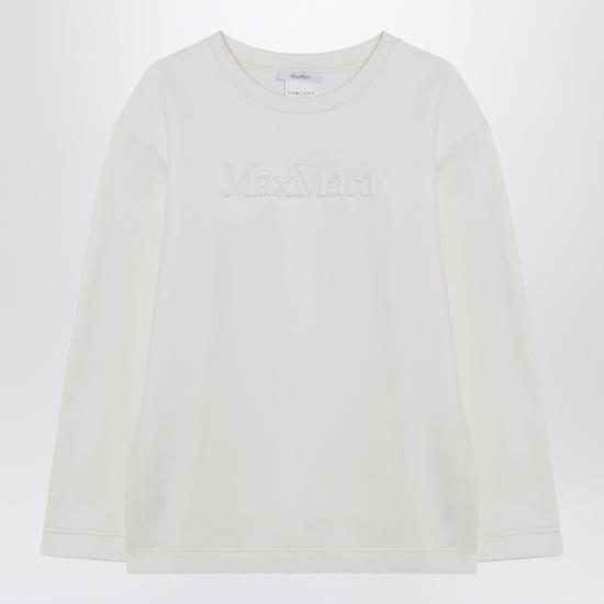 25FW 막스마라 긴팔 티셔츠 BERMACO White