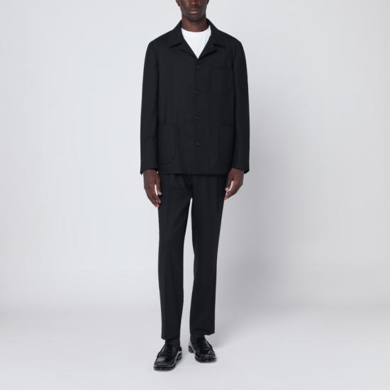 25FW 비아지오 산타니엘로 수트 세트 V738E3885N Black