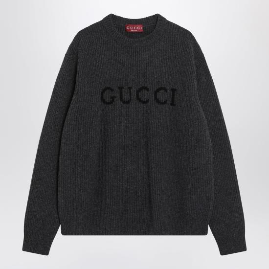 25FW 구찌 울 캐시미어 립 니트 스웨터 833499XKEYJ Black