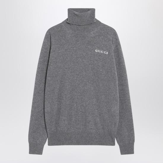  구찌 인타아르시아 캐시미어 터틀넥  836476XKEX1 Black