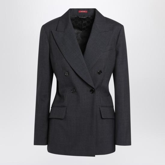  구찌 더블 브레스티드 울 자켓 더블 브레스티드 울  840785Z7ASP Grey