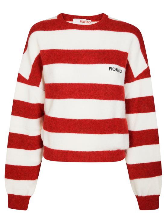 25FW 피오루찌 가디건 W02FPKSW448KN11RD02 RED STRIPES ROSSO