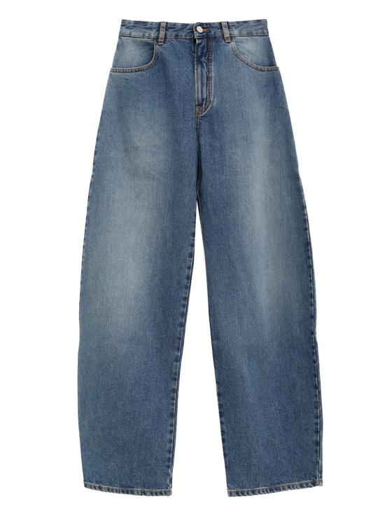 25FW 알라이아 스트레이트 팬츠 AA9P1215D006B 505 BLEU MINERAL