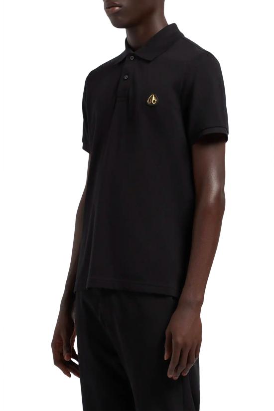 25FW 무스너클 폴로 티셔츠 M34MT712G 292 Black - MOOSE KNUCKLES