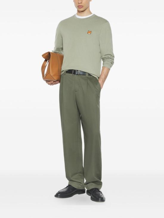 25FW 메종키츠네 폭스 헤드 레귤러 롱슬리브 티셔츠 PM00118K J7026 - MAISON KITSUNE