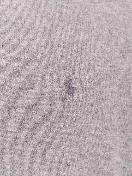  폴로 랄프로렌 로고 자수 지퍼 가디건 710974149002 Grey - POLO RALPH LAUREN