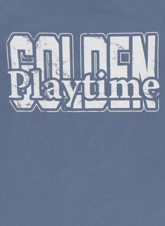 25FW [키즈] 골든구스 티셔츠 GKP01403 P002185 50270 JOURNEY Blue - GOLDEN GOOSE