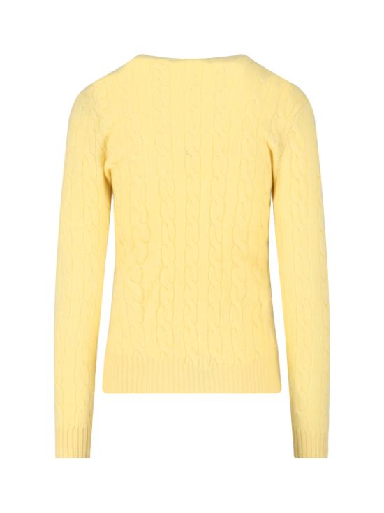 25FW 폴로 랄프로렌 폴로 자수 케이블 니트 스웨터 211 971865 007 Yellow - POLO RALPH LAUREN