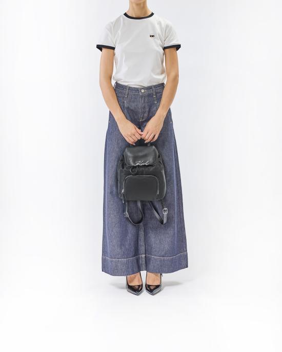 25FW 칼라거펠트 백팩 A3W30027 1A Black Nickle NERO - KARL LAGERFELD