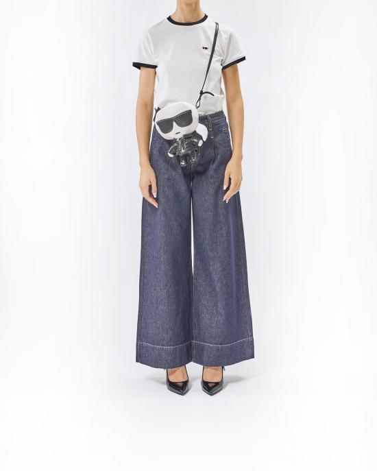 25FW 칼라거펠트 크로스백 A3W30186 900 BIANCO NERO - KARL LAGERFELD