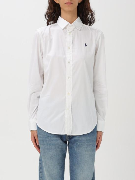 25FW 폴로 랄프로렌 블라우스 211891379001 WHITE DOM