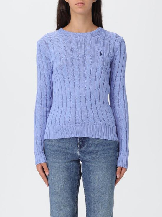 25FW 폴로 랄프로렌 폴로 자수 케이블 니트 스웨터 211971869009 BLUE DOM