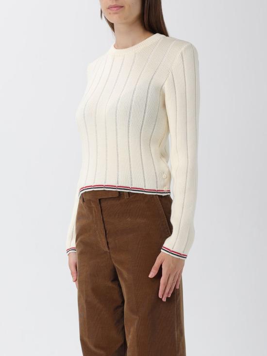 25FW 톰브라운 스웨터 FKA501AY1024100 WHITE DOM - THOM BROWNE