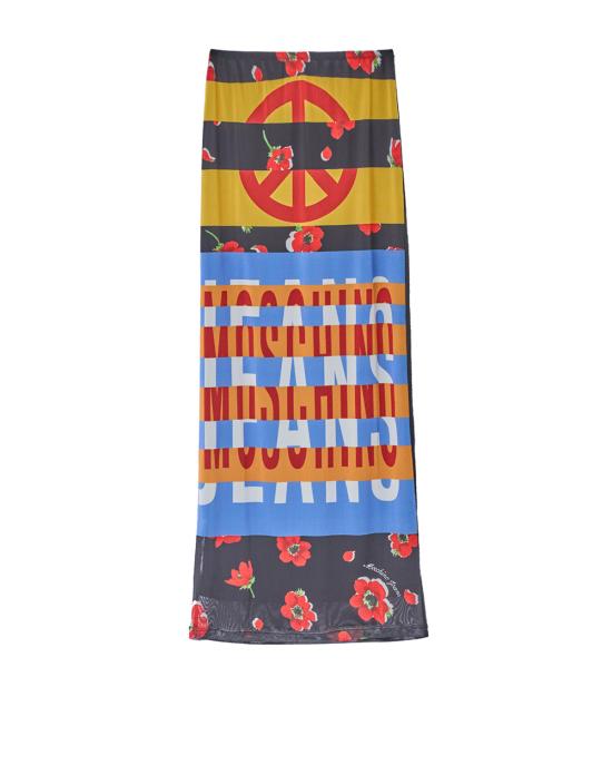 25FW 모스키노 롱 스커트 0133 8238 1888 MULTICOLOR