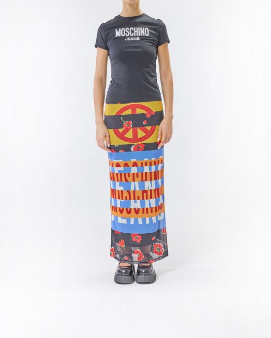 25FW 모스키노 롱 스커트 0133 8238 1888 MULTICOLOR - MOSCHINO