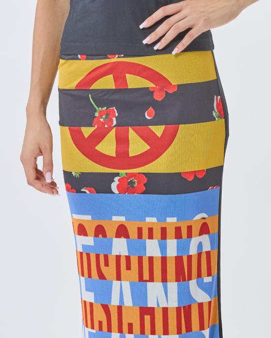 25FW 모스키노 롱 스커트 0133 8238 1888 MULTICOLOR - MOSCHINO