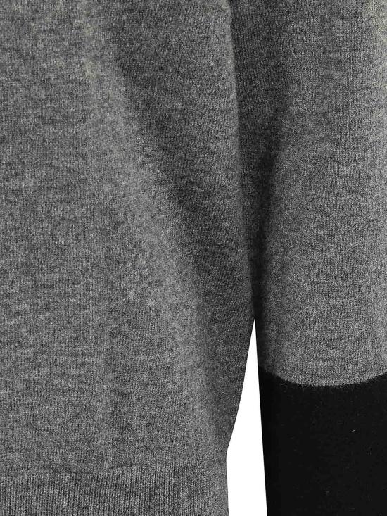25FW 꼼데가르송 컬러블록 스웨터 FZN112PER3 Grey - COMME DES GARCONS