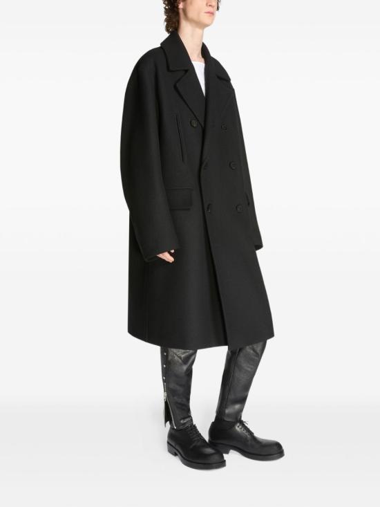 25FW 드리스 반 노튼 코트 252 020234 2216 900 Black - DRIES VAN NOTEN