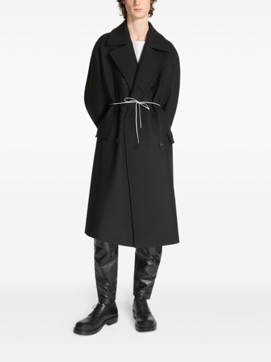 25FW 드리스 반 노튼 코트 252 020234 2216 900 Black - DRIES VAN NOTEN