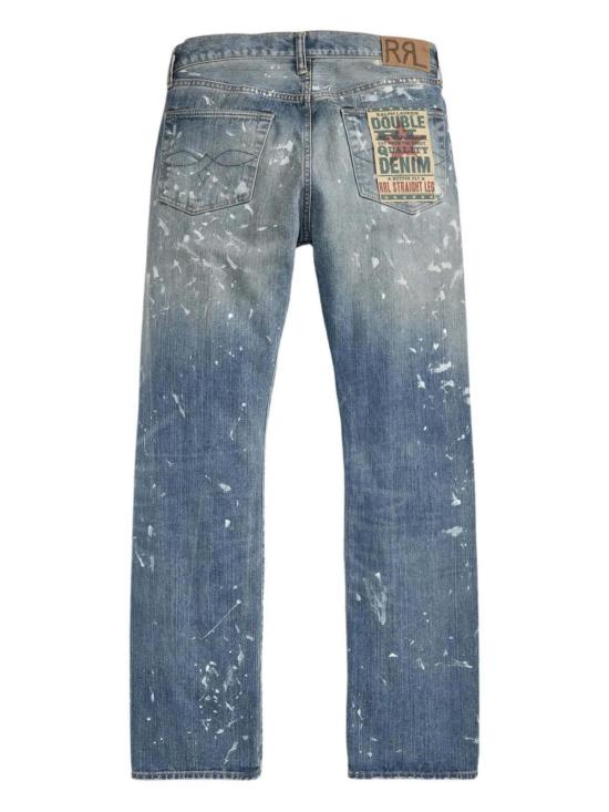  더블알엘 데님 팬츠 RRL 페인트 스플래터 진 페니모어 - RRL