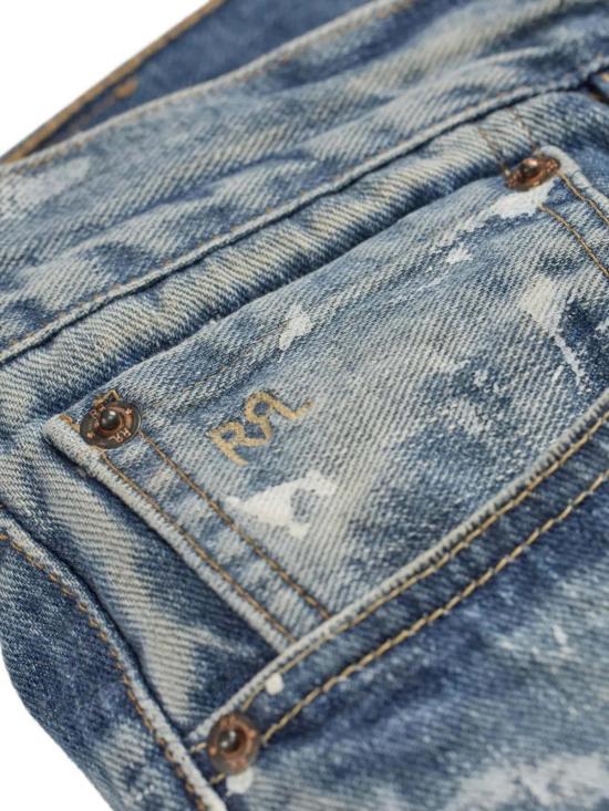  더블알엘 데님 팬츠 RRL 페인트 스플래터 진 페니모어 - RRL