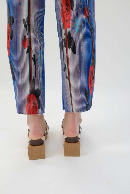  베클리나 뮬/슬리퍼 마티스 플랫폼 뮬 오프 화이트/카스타냐 - BEKLINA