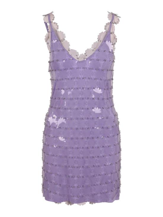  파코라반 숏 원피스 22AIRO273PS0390P141 Purple