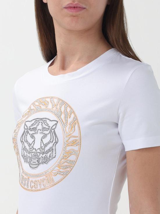  저스트까발리 반팔 티셔츠 76PAHE08CJ112 003 White - JUST CAVALLI